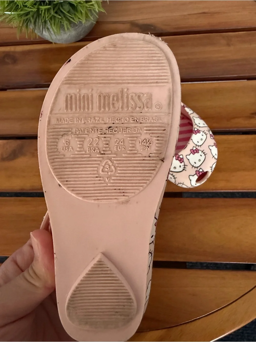 Mini Melissa Pink Hello Kitty Mary Jane Shoes